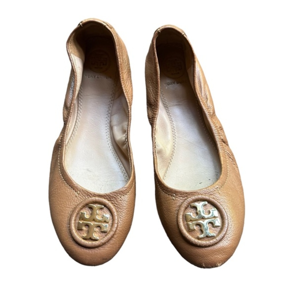 Tory Burch Brown Leather Loafers